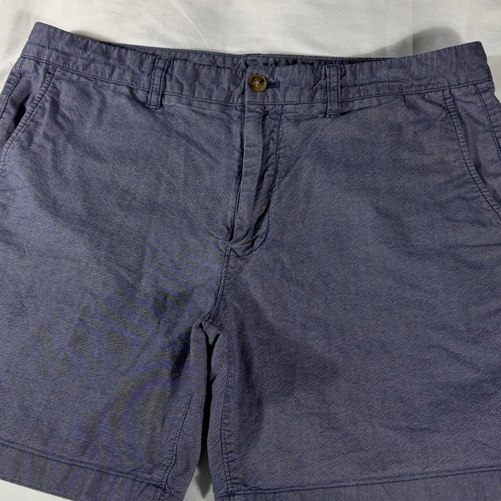 Bonobos Mens Chambray Blue Basic Flat Front 7" In… - image 1